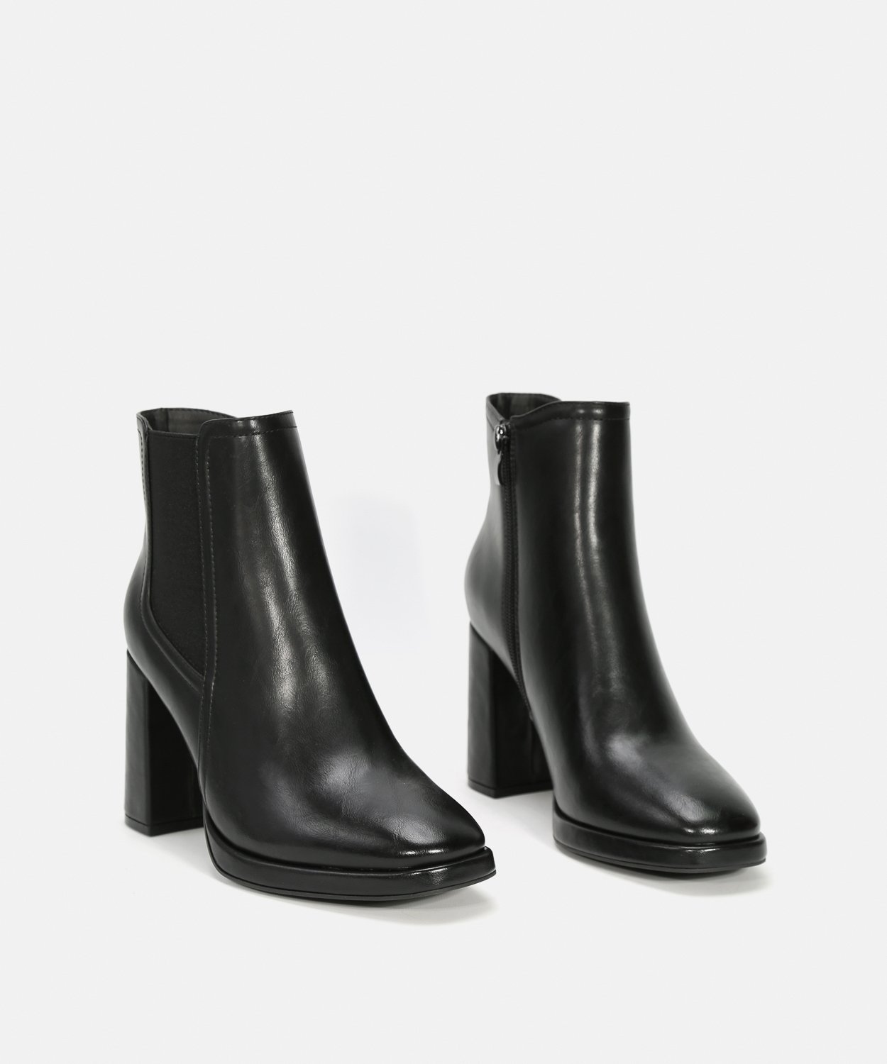 Botines tacón punta cuadrada